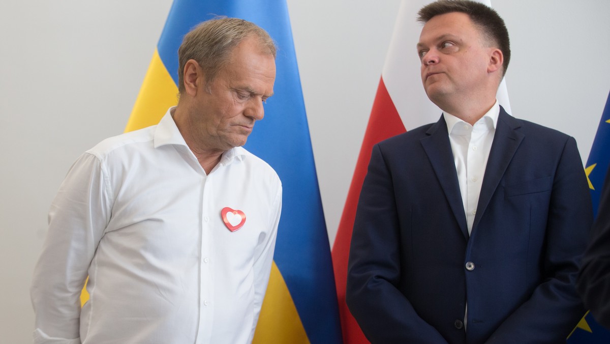 Donald Tusk i Szymon Hołownia