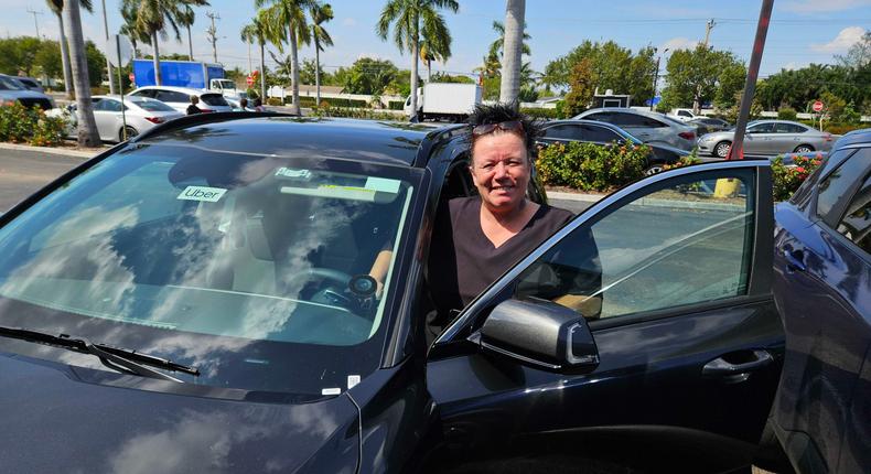 Hiedi Handford drives part-time in the Fort Lauderdale area.Noah Sheidlower