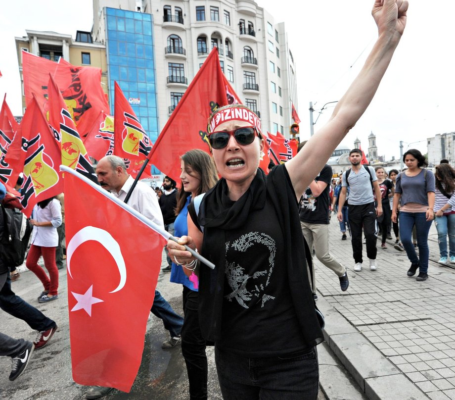 Demonstracje antyrządowe w Turcji