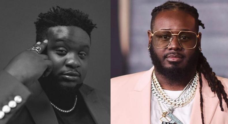 T-Pain teases his verse on Wande Coal's song 'Streets' via Twitch. (Correct NG)