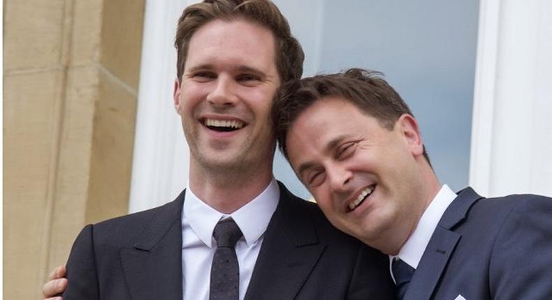 Xavier Bettel and his gay partner