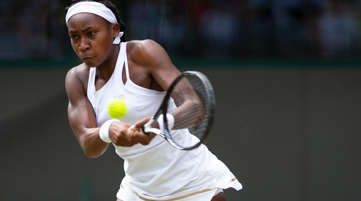 Cori Gauff örül wimbledoni menetelésének és annak, hogy sok tapasztalattal gazdagodott /Fotó: Getty Images