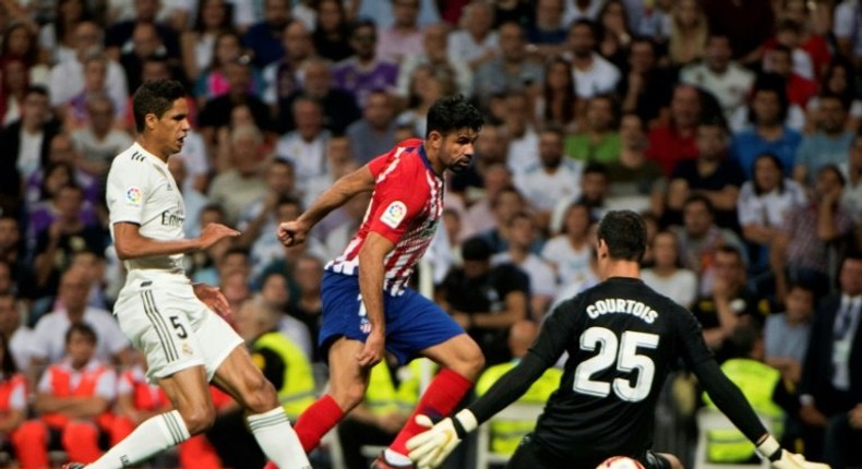 Real goalkeeper Thibaut Courtois thwarted his former Chelsea and Atletico teammate Diego Costa to ensure the Madrid derby stayed goalless