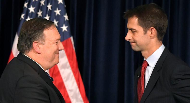 tom cotton mike pompeo