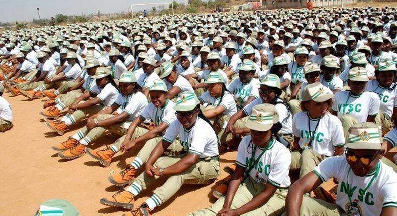 Corps members at orientation camp