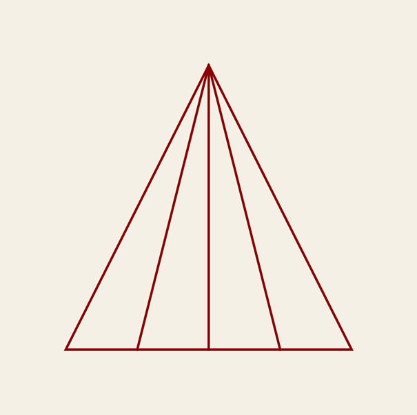 Len málo ľudí správne spočíta trojuholníky na tomto obrázku 