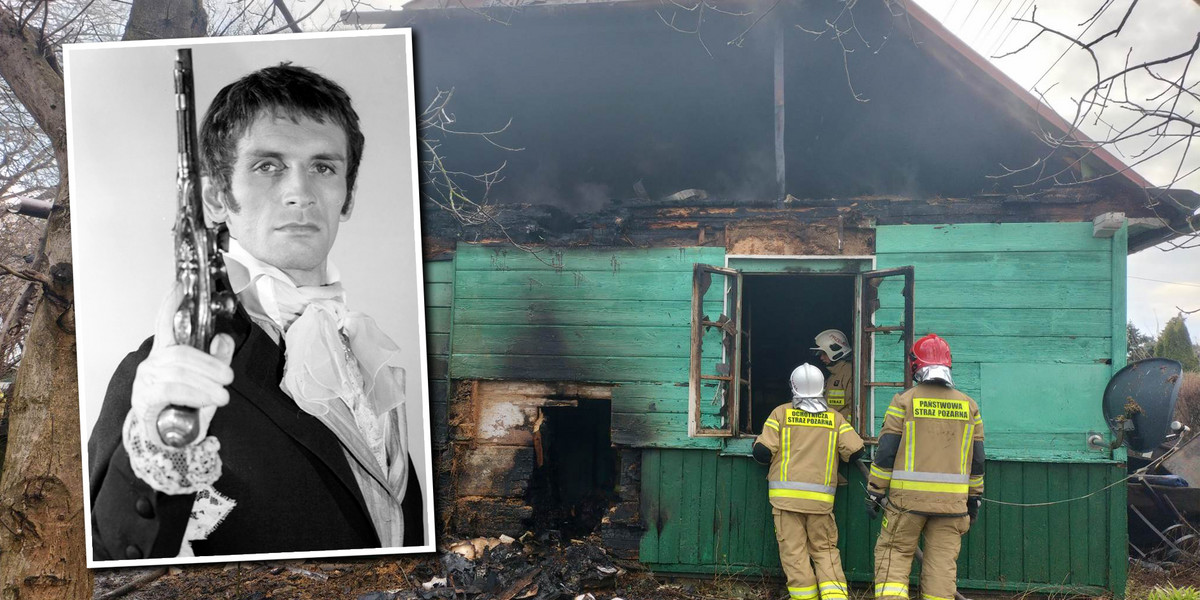 Aktor Piotr Wysocki zginął w pożarze domu