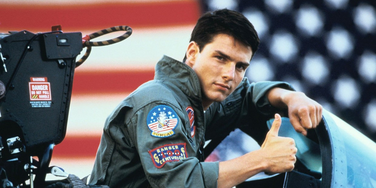 Tom Cruise in "Top Gun" (1986).