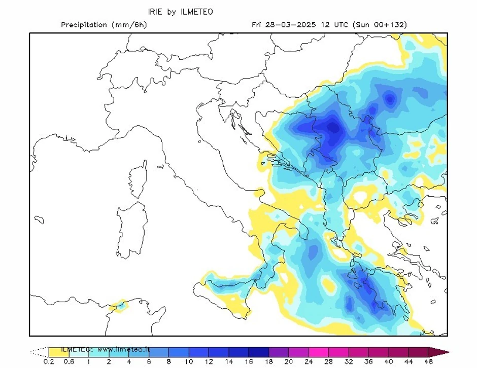 Kretanje kišnog oblaka u petak, trećeg dana jačih padavina