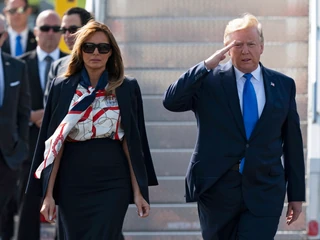 Donald i Melania Trump rozpoczął wizytę w Wielkiej Brytanii, z której uda się do Irlandii i Francji.