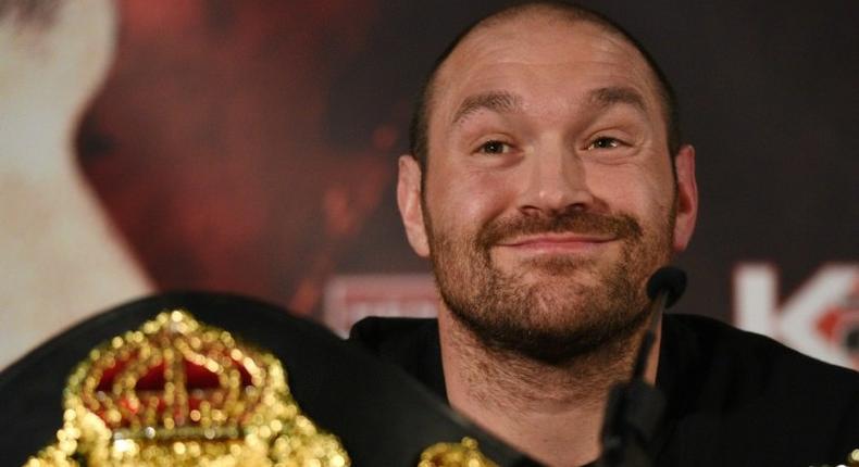 Tyson Fury (pictured) and cousin and fellow heavyweight Hughie Fury tested positive for the banned steroid nandrolone in 2015