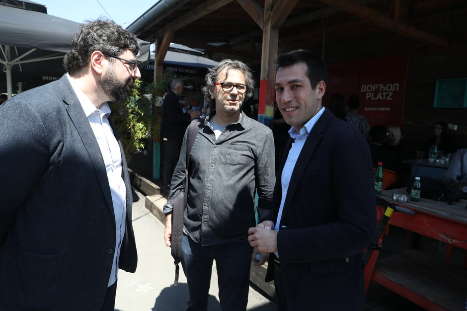 Dobrica Veselinović i Radomir Lazović