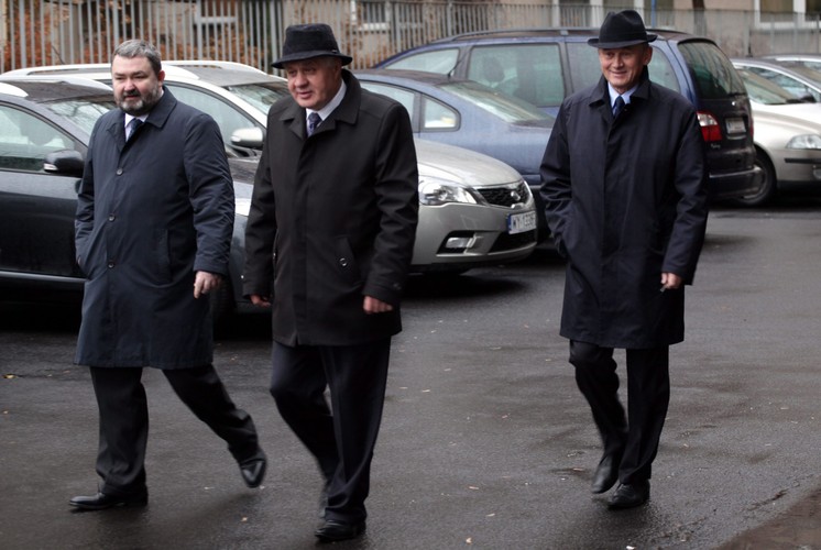 Od lewej: Karol Karski, Krzysztof Jurgiel i Krzysztof Tchórzewski