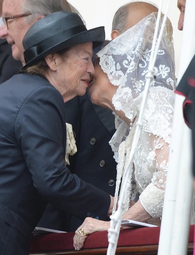 Królowa Hiszpanii Sofia i żona prezydenta Włoch, Giorgio Napolitano