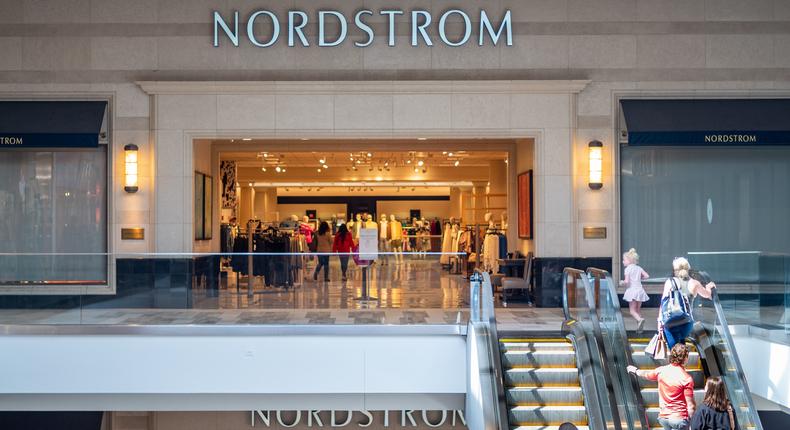 Shoppers visit a Nordstrom store.Brandon Bell/Getty Images