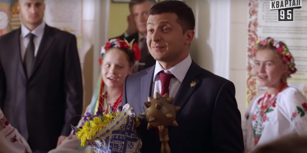 Kilka lat temu prezydent Ukrainy Wołodymyr Zełenski zagrał główną rolę w serialu "Sługa narodu"