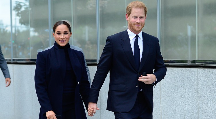 Harry herceg és Meghan Markle egy rendezvényen 2021 szeptemberében