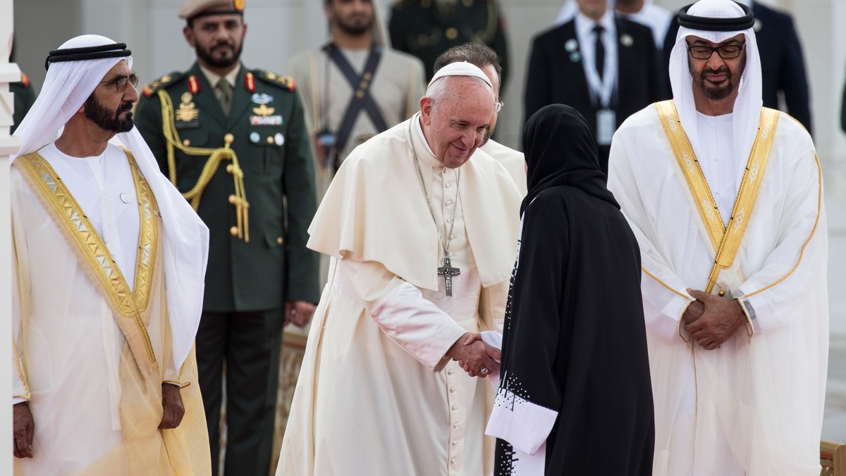 papież franciszek zjednoczone emiraty arabskie