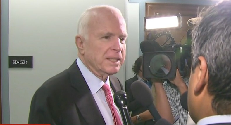 Arizona Sen. John McCain.