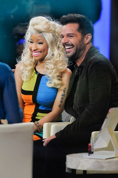 Nicki Minaj i Ricky Martin na imprezie (fot. Getty Images)