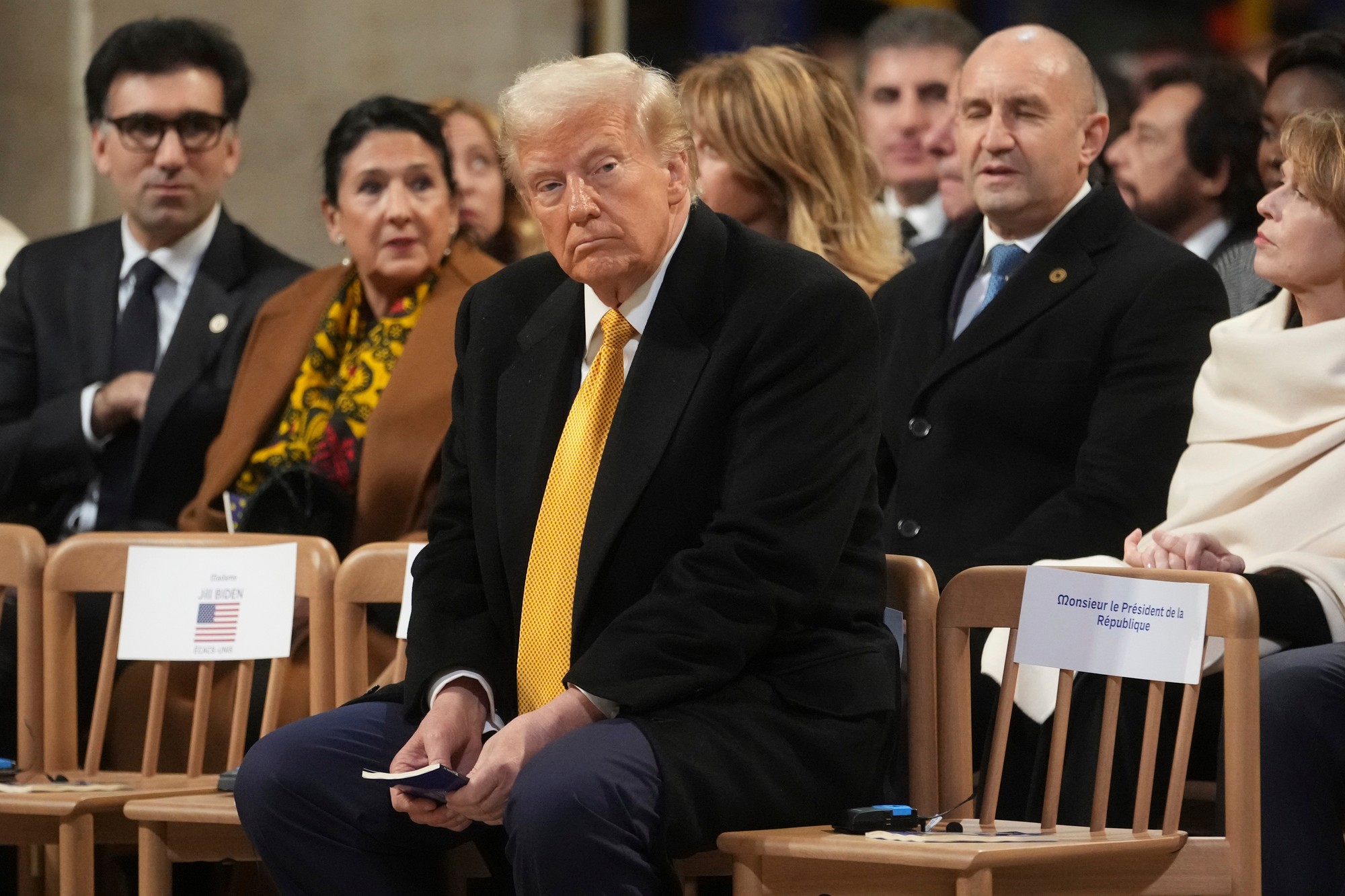 Donald Trump v Paríži.