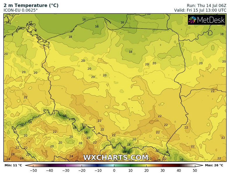 Temperatura nieco spadnie