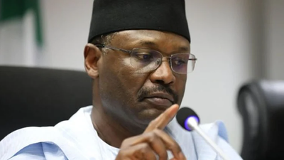 INEC Chairman Prof. Mahmood Yakubu. [Punch]