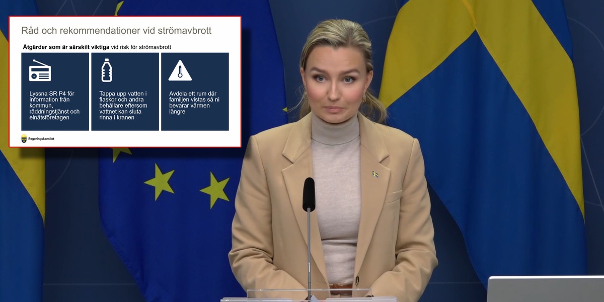 Minister Ebba Busch i rządowe komunikaty dla Szwedów