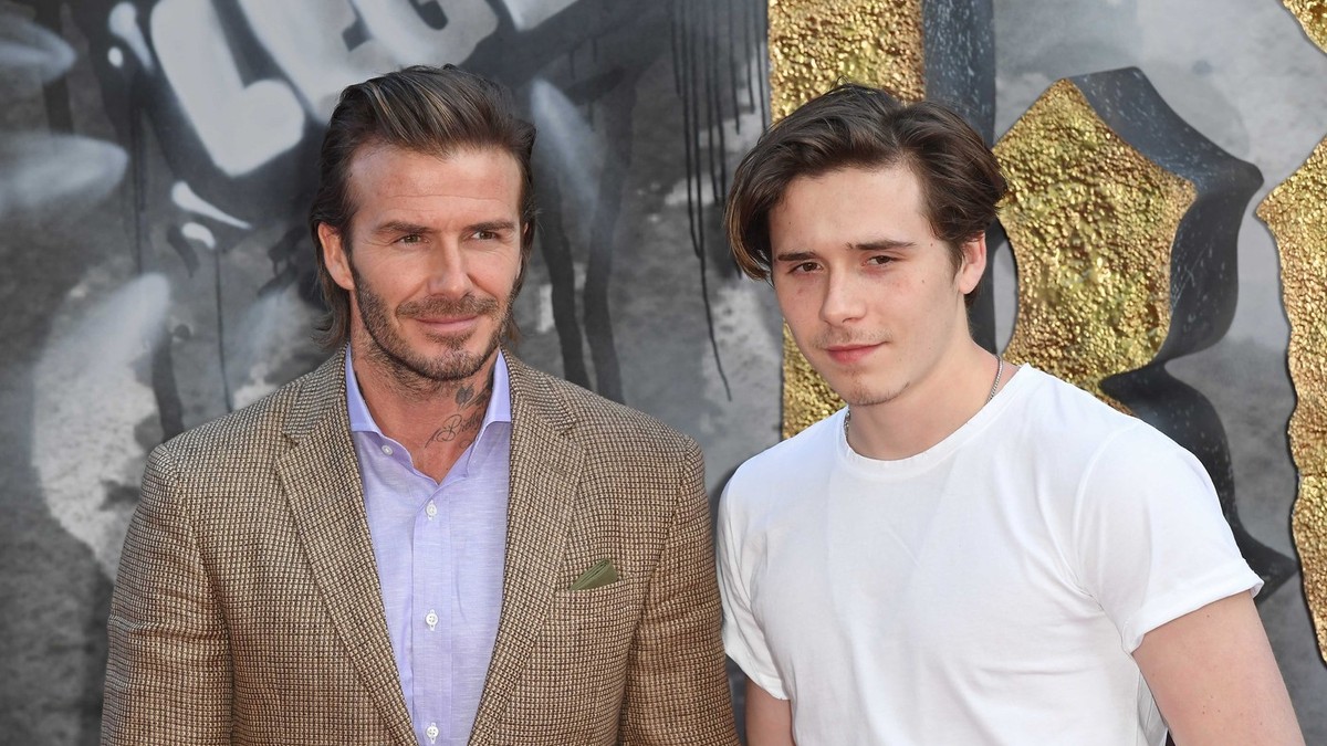 Dejvid Bekam sa sinom