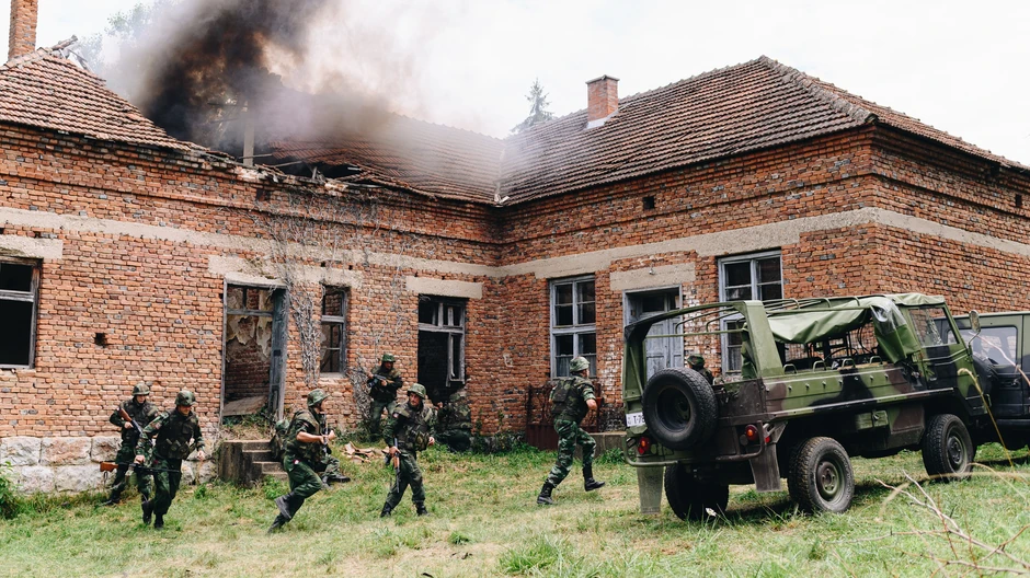 Sa snimanja filma "Košare"