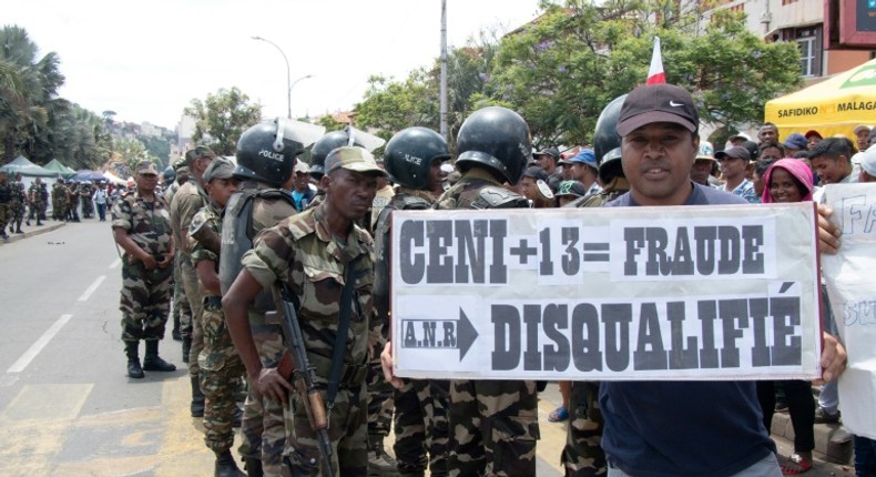 Last week riot police in the Indian Ocean island used tear gas to break up one of several protests by thousands of Ravalomanana supporters in the capital Antananarivo