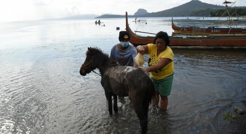 Taal's community had to flee without their prized ponies and most of their possessions when the volcano errupted