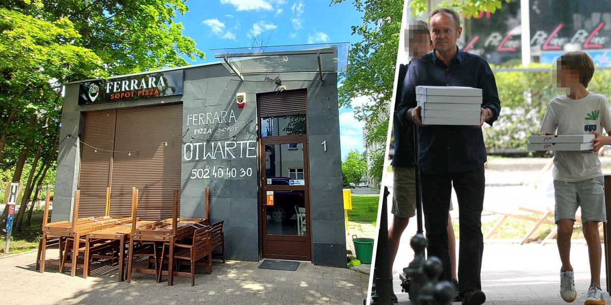 Donald Tusk z bliskimi mają ulubioną pizzerię w Sopocie. 