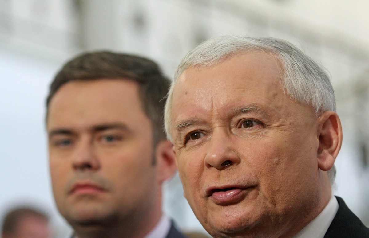 Adam Hofman i Jarosław Kaczyński