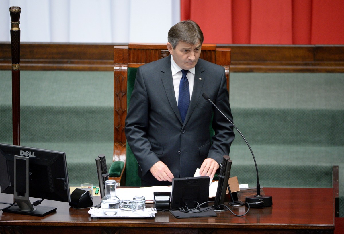 Nowo wybrany marszałek Sejmu Marek Kuchciński, PAP/Jacek Turczyk