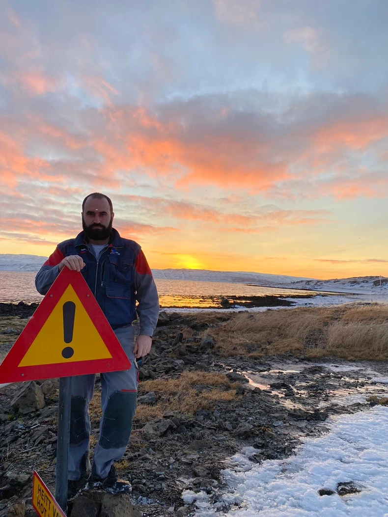 Petar Štakić na Islandu
