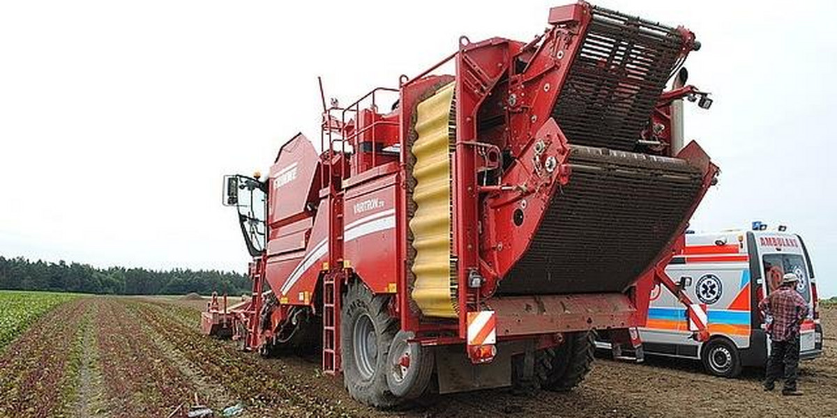 Tragedia podczas zbiorów. 16-latka straciła stopę