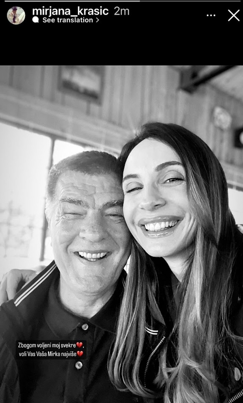 Mirjana Krasić sa svekrom Veljkom