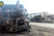 Aid convoy bombed in Aleppo