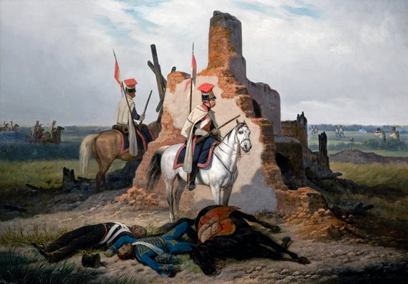 January Suchodolski, "Scena batalistyczna" (1868)