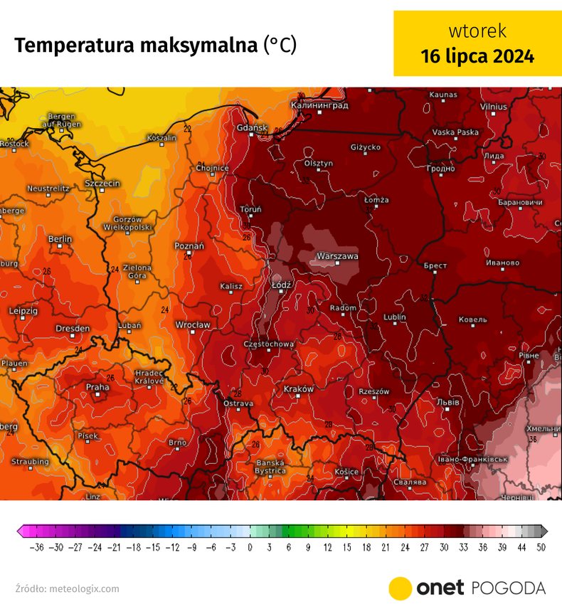 We wtorek na wschodzie kraju może być nawet 35 st. C