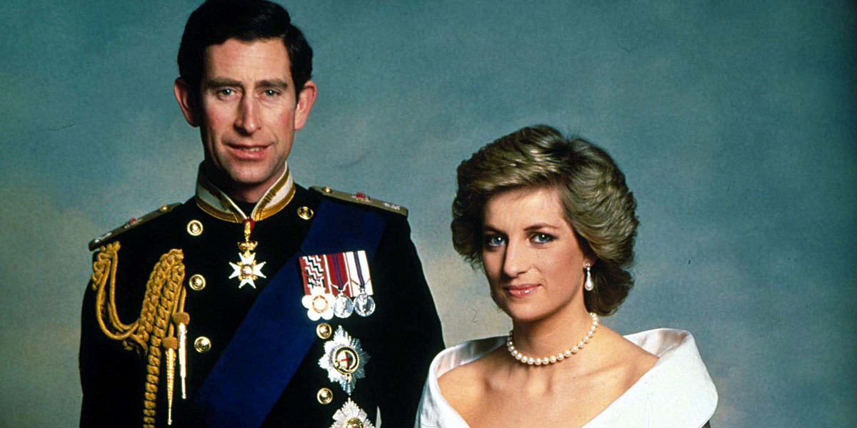 Król Karol i księżna Diana