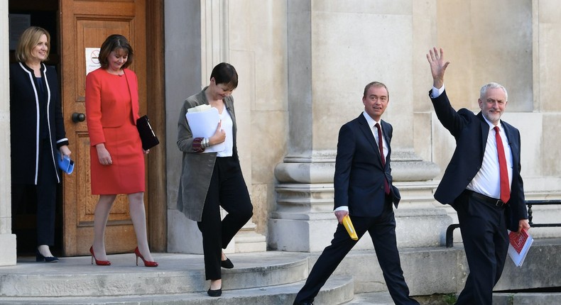 The party leaders in Cambridge this week for the BBC debate.