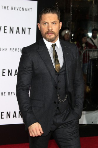 Tom Hardy na premierze 'Zjawy'