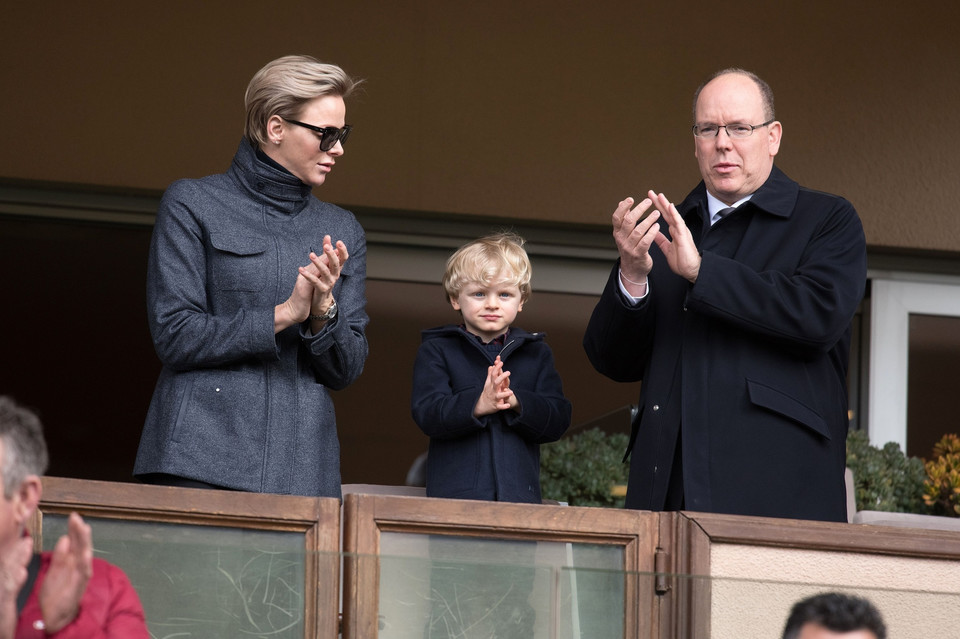 Księżna Charlene i książę Albert z synkiem 