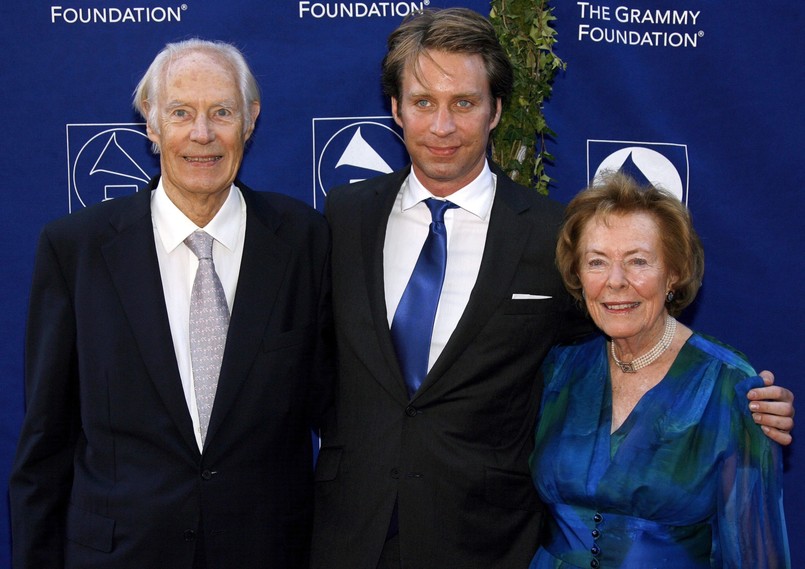 Sir George Martin, jego syn Giles Martin i żona Judy Lockhart-Smith