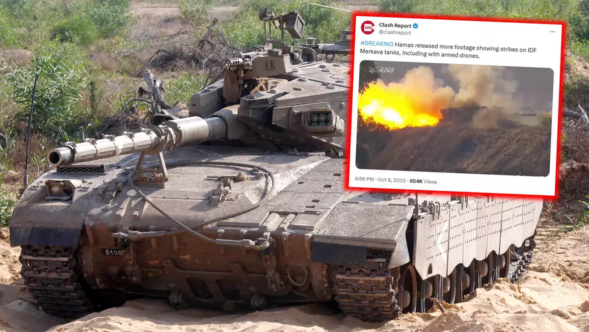 Hamas pokazał udany atak na izraelski czołg Merkava