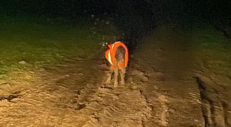 Českí policajti naháňali teľa v reflexnej veste.