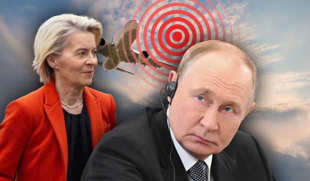 Ursula fon der Lajen i Vladimir Putin