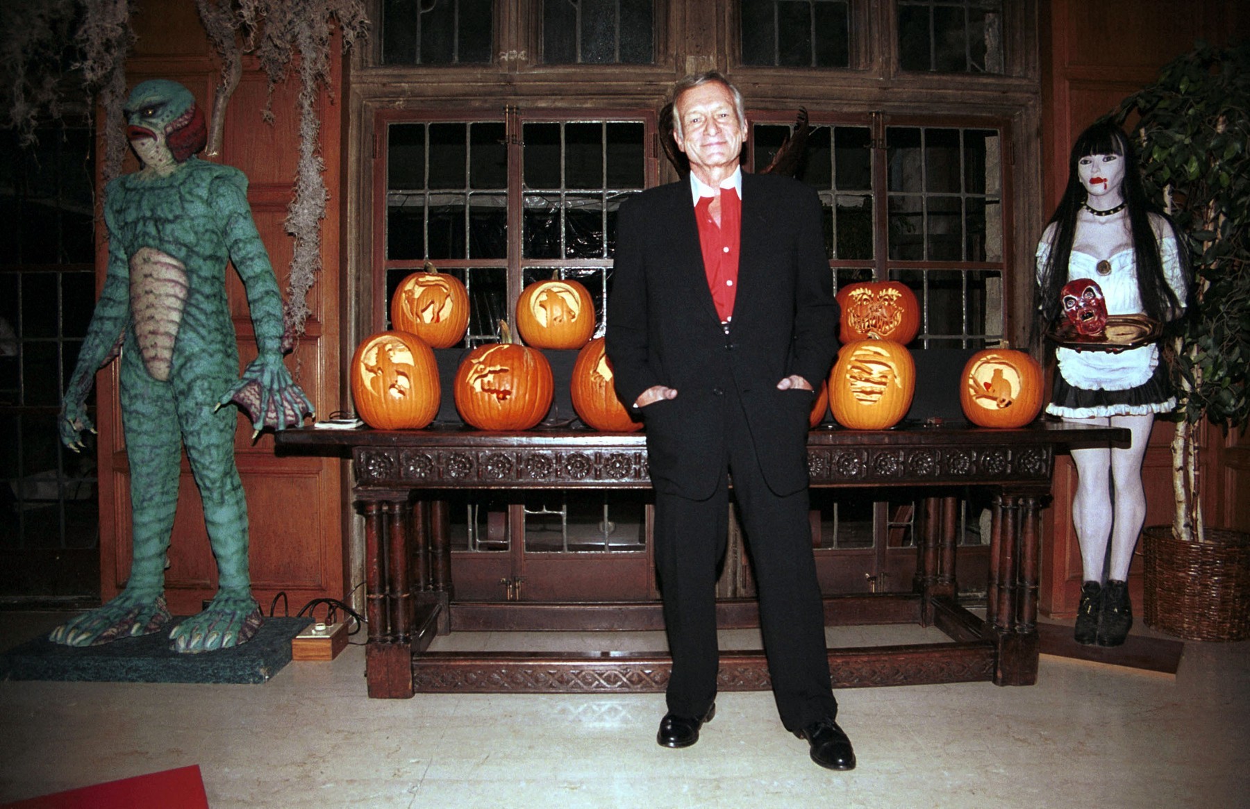 Zakladateľ magazínu Playboy Hugh Hefner.